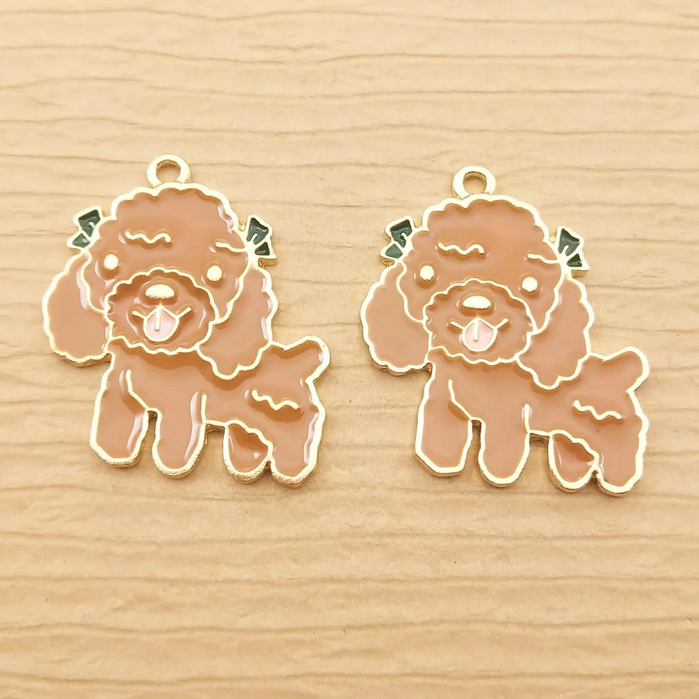 10 шт., эмалевые подвески в виде собаки, 25 х28 мм
10 шт., эмалевые подвески в виде собаки, 25 х28 мм