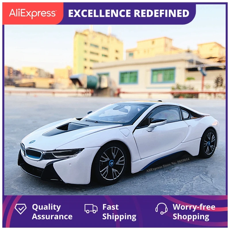 Модель автомобиля Bmw I8, модель автомобиля из сплава под давлением в масштабе 1:24
Модель автомобиля Bmw I8, модель автомобиля из сплава под давлением в масштабе 1:24