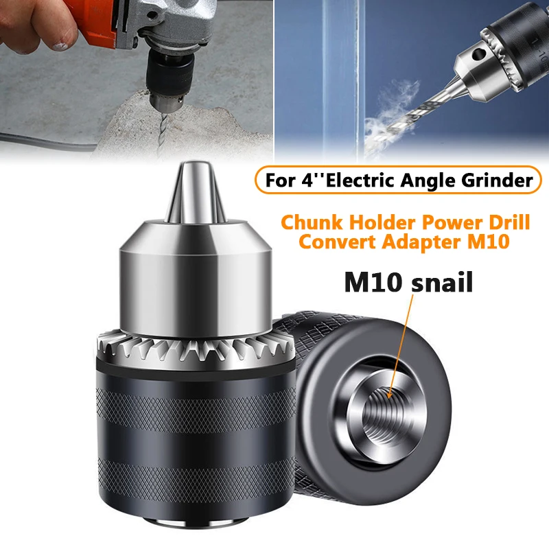 Electric Angle Grinder Variable Electric Drill Chuck Multi-function Conversion Adapter M10x1.5 Coarse Thread Tool Accessories
Electric Angle Grinder Variable Electric Drill Chuck Multi-function Conversion Adapter M10x1.5 Coarse Thread Tool Accessories