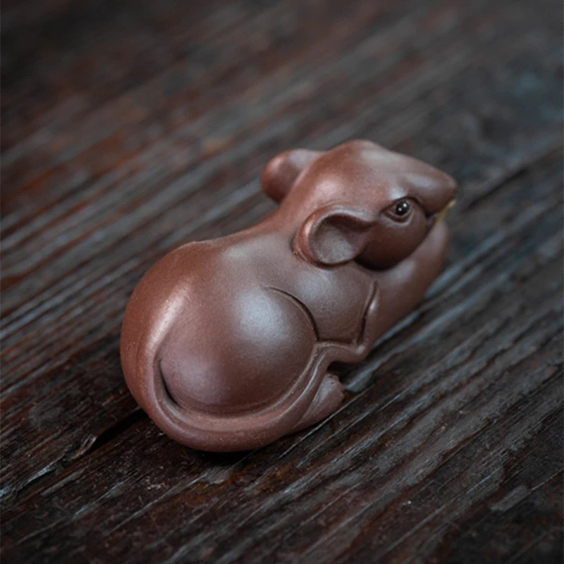 Purple Clay Mouse Tea Pet Figurine for Household Ornament Crafts Kungfu Tea Decoration Tea Ceremony Tea Set Accessories
Purple Clay Mouse Tea Pet Figurine for Household Ornament Crafts Kungfu Tea Decoration Tea Ceremony Tea Set Accessories