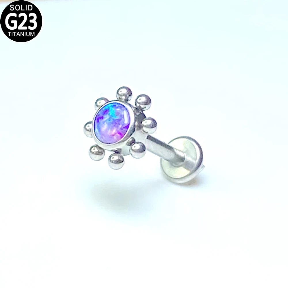 G23 Titanium Labret Tragus Cartilage Earring Opal Lip Stud Ring Anodized Internally Threaded Lip Labret Piercing Body Jewelry
G23 Titanium Labret Tragus Cartilage Earring Opal Lip Stud Ring Anodized Internally Threaded Lip Labret Piercing Body Jewelry