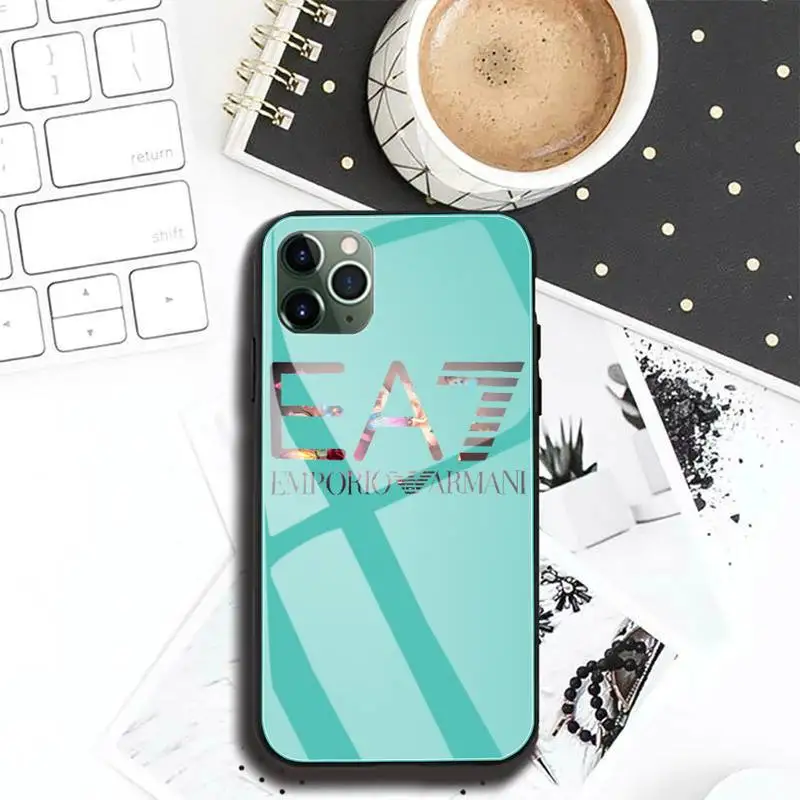 Italian luxurys brand EA7 Phone Case For Iphone 12 11 Pro MAX XR X 7 8Plus SE2020 DIY Shockproof Glass Soft Silicone Edge
Italian luxurys brand EA7 Phone Case For Iphone 12 11 Pro MAX XR X 7 8Plus SE2020 DIY Shockproof Glass Soft Silicone Edge