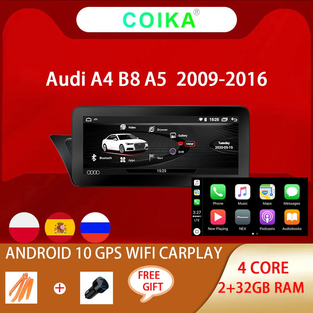 Android 10.0 System Car GPS Navi Radio For Audi A4 B8 A5 09-16 BT SWC WIFI Phonelink IPS Touch Screen Stereo Carplay 2+32G RAM
Android 10.0 System Car GPS Navi Radio For Audi A4 B8 A5 09-16 BT SWC WIFI Phonelink IPS Touch Screen Stereo Carplay 2+32G RAM