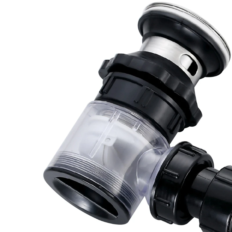 N0HB Kitchen Sink Sewer Drain Pipe Extender with Overflow Hole Flexible P/S-type Trap Tubing Universal Sink Drain Pipe Tube
N0HB Kitchen Sink Sewer Drain Pipe Extender with Overflow Hole Flexible P/S-type Trap Tubing Universal Sink Drain Pipe Tube