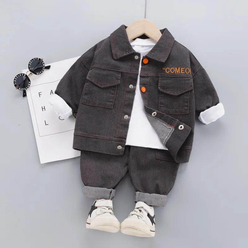 New Spring Autumn Children Clothes Baby Boys Girls Letter Jacket T Shirt Pants 3Pcs/sets Kids Infant Clothing Toddler Tracksuit
New Spring Autumn Children Clothes Baby Boys Girls Letter Jacket T Shirt Pants 3Pcs/sets Kids Infant Clothing Toddler Tracksuit
