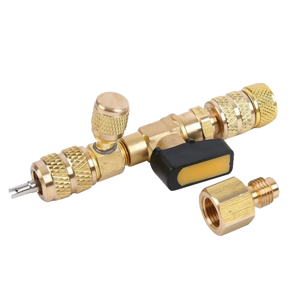 BTRLIACY R410 R22 Refrigeration Tool Air Conditioning Valve Safety Fluorine Safety Valve Liquid Addition Accessories 1/4" 5/16"
BTRLIACY R410 R22 Refrigeration Tool Air Conditioning Valve Safety Fluorine Safety Valve Liquid Addition Accessories 1/4" 5/16"