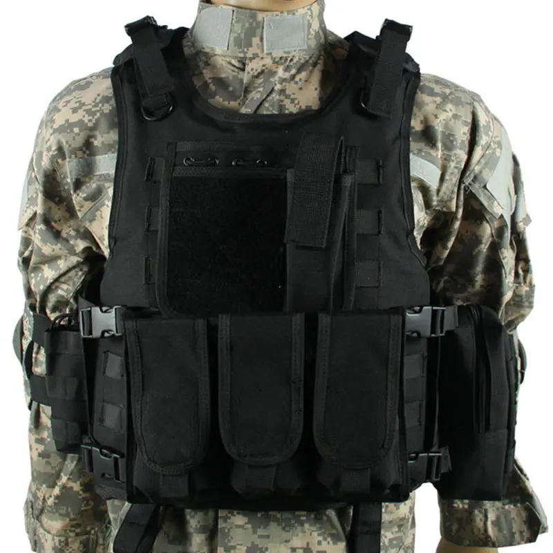 Tactical Vest Hunting Outdoor CS Game Gear Chest Rig Molle System Paintball Airsoft Police Military Vest 
Tactical Vest Hunting Outdoor CS Game Gear Chest Rig Molle System Paintball Airsoft Police Military Vest