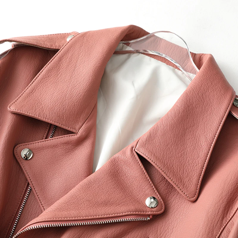 JCHB 2021 Jacket spring new Leather Women's temperament short goat leather jacket T
JCHB 2021 Jacket spring new Leather Women's temperament short goat leather jacket T