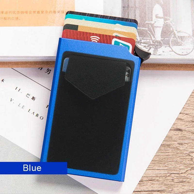Pop-out RFID Card Holder Slim Aluminum Wallet Elasticity Back Pouch ID Credit Card Holder Blocking Protect Travel ID Cardholder
Pop-out RFID Card Holder Slim Aluminum Wallet Elasticity Back Pouch ID Credit Card Holder Blocking Protect Travel ID Cardholder