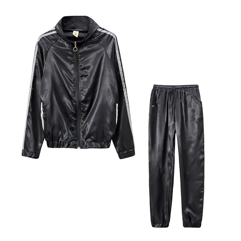 Spring Autumn Women 2 Pcs Sportswear Casual Trousers Long Sleeve Two-Piece set Suits Pocket Zipper Tops Jacket And Pant Bodycon
Spring Autumn Women 2 Pcs Sportswear Casual Trousers Long Sleeve Two-Piece set Suits Pocket Zipper Tops Jacket And Pant Bodycon