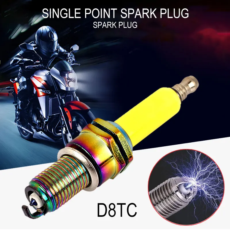 Motorcycle Scooter Spark Plug 3-Electrode Accessories for A7TC GY6 D8TC CG125 CG 50cc-150cc Curved Beam Car SUV ATV | Автомобили и