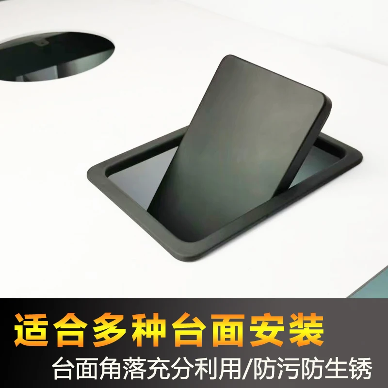 Stainless Steel Flap Lid Trash Bin Cover Flush Recessed Built-in Balance Kitchen Counter Top Swing Garbage Can Lid 304 stainless
Stainless Steel Flap Lid Trash Bin Cover Flush Recessed Built-in Balance Kitchen Counter Top Swing Garbage Can Lid 304 stainless