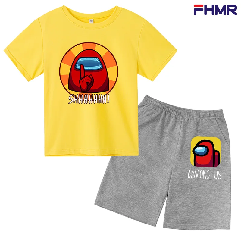 Children Boys Girls Print Among Us as Children's Fashion Cartoon Short-sleeved Suit + Pants T-shirt Girls Boys T-shirt Clothing 
Children Boys Girls Print Among Us as Children's Fashion Cartoon Short-sleeved Suit + Pants T-shirt Girls Boys T-shirt Clothing