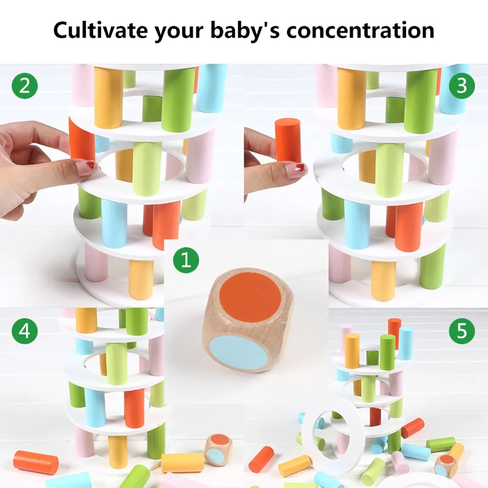 Baby Toys Children's Early Teachers Wooden 3D Table Game Balance Puzzle Parent-child Interactive Educational Learning Toys
Baby Toys Children's Early Teachers Wooden 3D Table Game Balance Puzzle Parent-child Interactive Educational Learning Toys