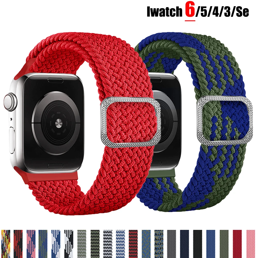Ремешок соло Плетеный для Apple watch band 44 мм 40 мм 38 мм 42 мм, регулируемый эластичный нейлоновый ремешок для фоточасов серии 3 4 5 se 6
Ремешок соло Плетеный для Apple watch band 44 мм 40 мм 38 мм 42 мм, регулируемый эластичный нейлоновый ремешок для фоточасов серии 3 4 5 se 6