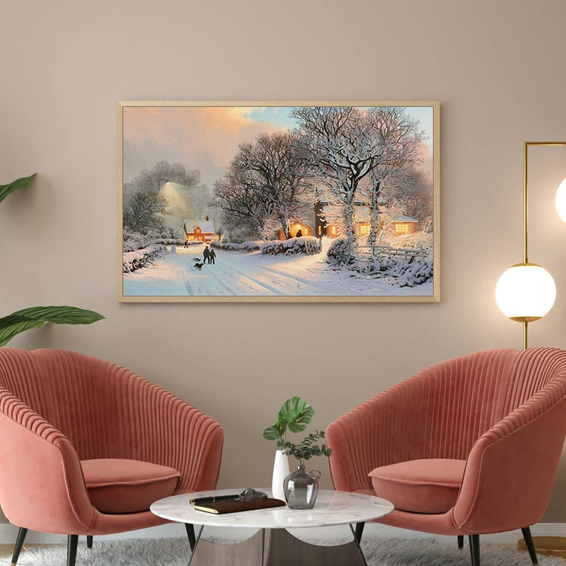 Modern Winter Snow Scene Canvas Painting Christmas Forest Cabin Series Posters and Prints Living Room Modern Home Decor Pictures
Modern Winter Snow Scene Canvas Painting Christmas Forest Cabin Series Posters and Prints Living Room Modern Home Decor Pictures