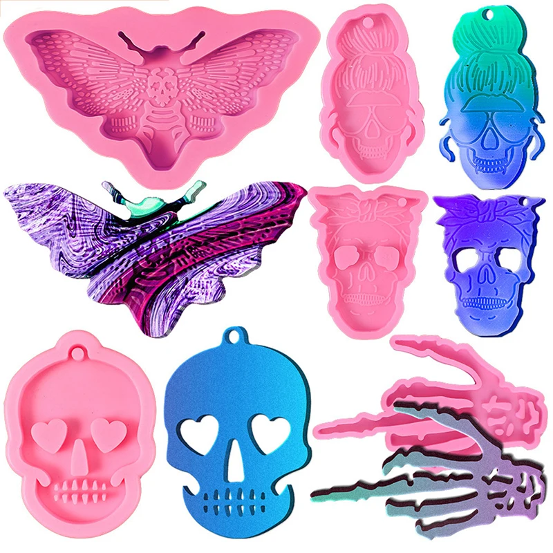1Set Halloween Skull Silicone Devil Ghost Claw Molds for DIY Keychain Jewelry Craft Tools
1Set Halloween Skull Silicone Devil Ghost Claw Molds for DIY Keychain Jewelry Craft Tools