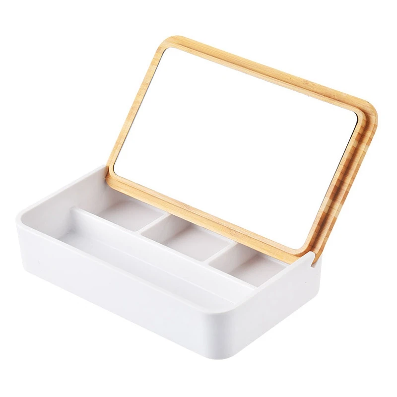 Jewelry Storage Box With Mirror Multi-Grid Dressing Case Organizer Container With Bamboo Cover For Necklace Earrings Rings Watch
Jewelry Storage Box With Mirror Multi-Grid Dressing Case Organizer Container With Bamboo Cover For Necklace Earrings Rings Watch