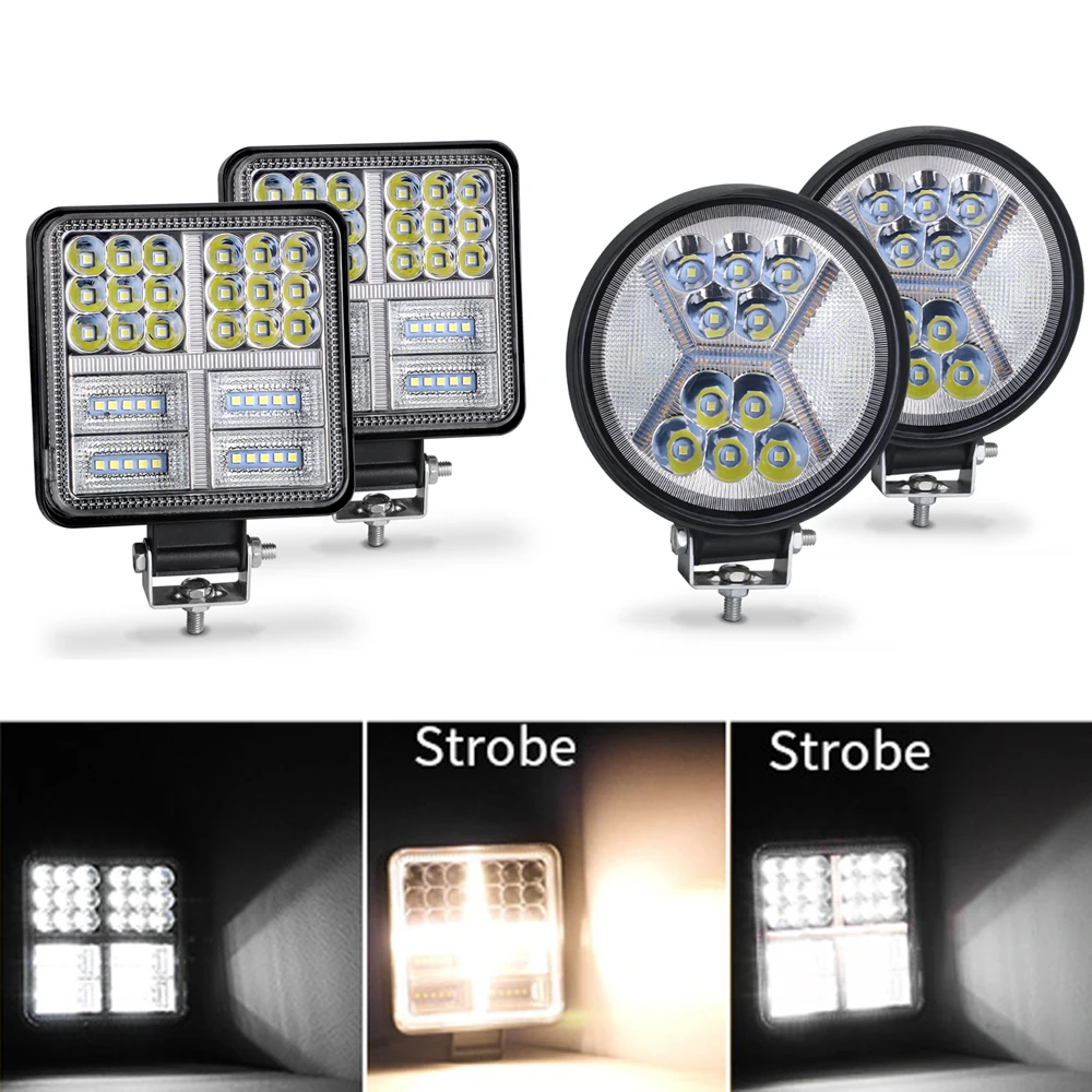 2x 4 Inch 177W Strobe LED Light Bar Work Lights Fog Lamp 12V 24V White For Car Offroad Boat 4x4 Truck SUV 4WD ATV Jeep Tractor
2x 4 Inch 177W Strobe LED Light Bar Work Lights Fog Lamp 12V 24V White For Car Offroad Boat 4x4 Truck SUV 4WD ATV Jeep Tractor
