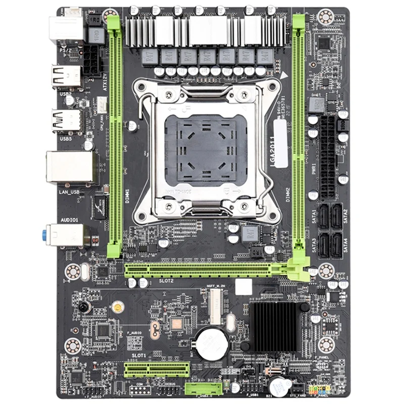 Материнская плата X79 M2 Lga2011 Atx Usb2.0 Sata 3 Pcie Nvme M.2 Ssd поддержка памяти Reg Ecc и процессора