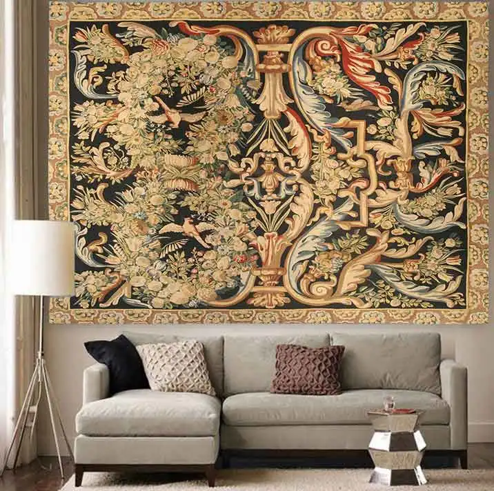 

Island Map Tapestry Vintage Pirates Treasure Map Nautical Art Wall Hanging Tapestries for Living Room Home Dorm Decor