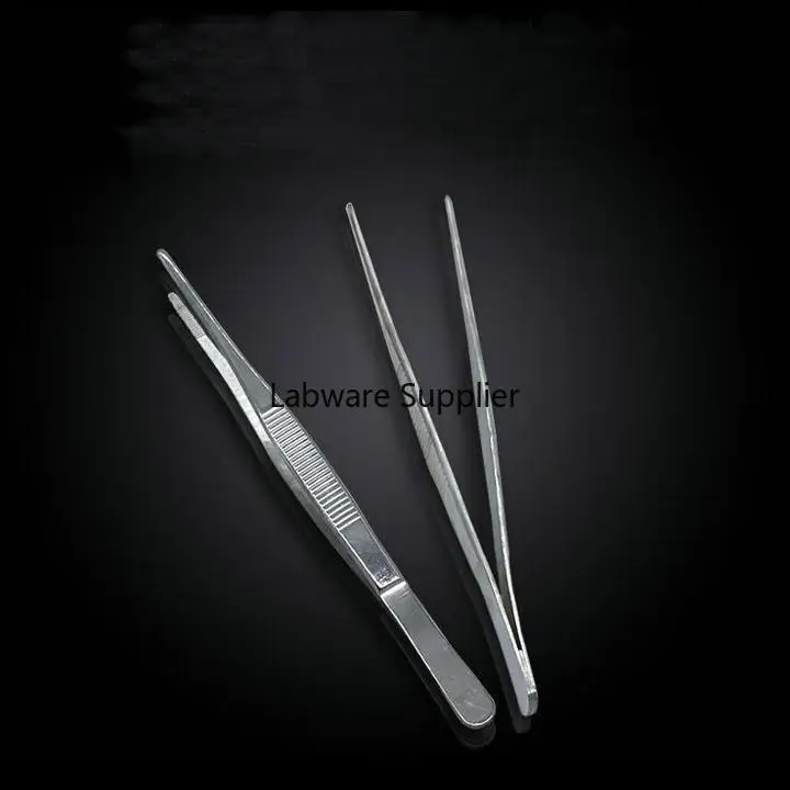 10pcs/lot Thicken Stainless Steel medical straight Tweezers, round-head Surgical Tweezer 12.5/14/16/18/20/25/30cm for Laboratory 
10pcs/lot Thicken Stainless Steel medical straight Tweezers, round-head Surgical Tweezer 12.5/14/16/18/20/25/30cm for Laboratory