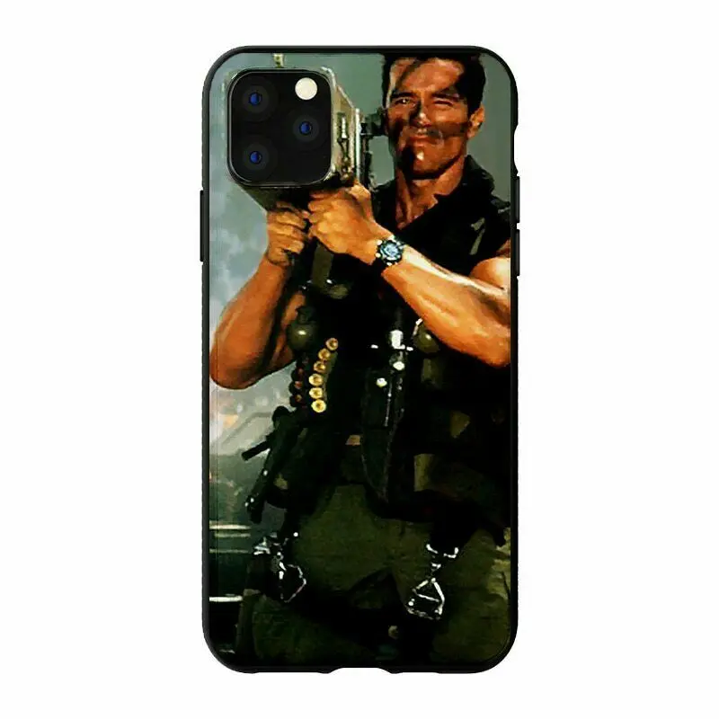 Чехол для iPhone11 PRO MAX чехол противоударный Арнольд Шварценеггер Коммандо