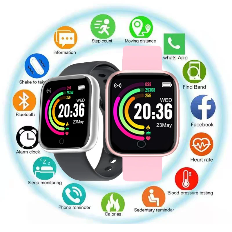 D20 Men's Smart Digital Watch Sport Waterproof Fitness Healthy Monitor Women Silicone Wristwatch Color Screen Smartwatch Kids
D20 Men's Smart Digital Watch Sport Waterproof Fitness Healthy Monitor Women Silicone Wristwatch Color Screen Smartwatch Kids