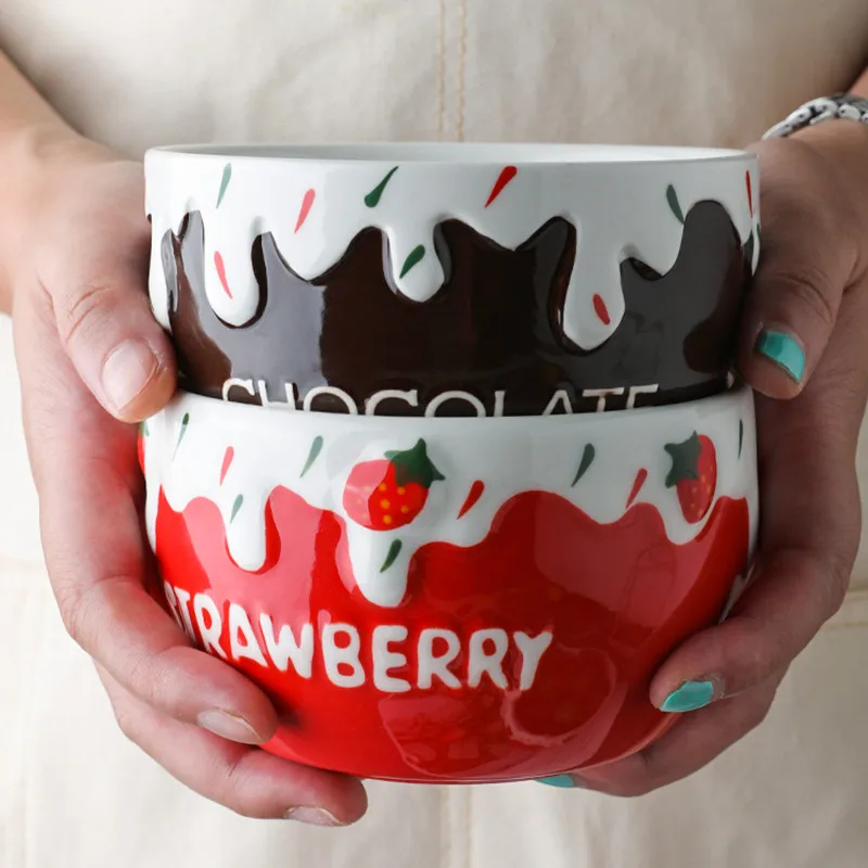Cute Strawberry Salad Plate Breakfast Bowl Milk Mug Dinner Plates Ceramic Dishes
Cute Strawberry Salad Plate Breakfast Bowl Milk Mug Dinner Plates Ceramic Dishes