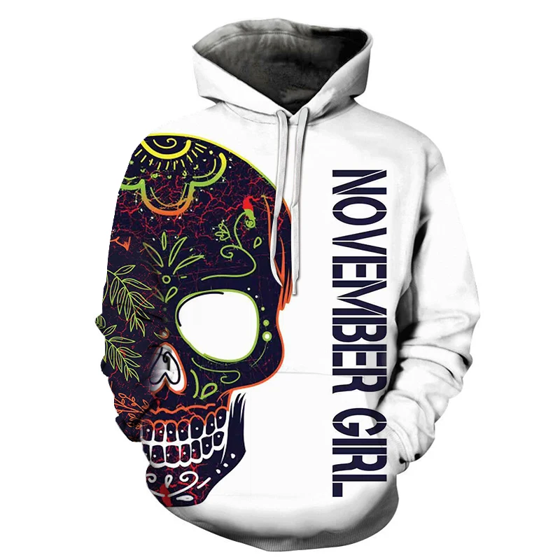 Color Skull Men Hoodie November Girl 3d Printed Loose Student Couple Sweatshirt Fashion Hooded Jacket Spring Fall Clothing 6XL
Color Skull Men Hoodie November Girl 3d Printed Loose Student Couple Sweatshirt Fashion Hooded Jacket Spring Fall Clothing 6XL