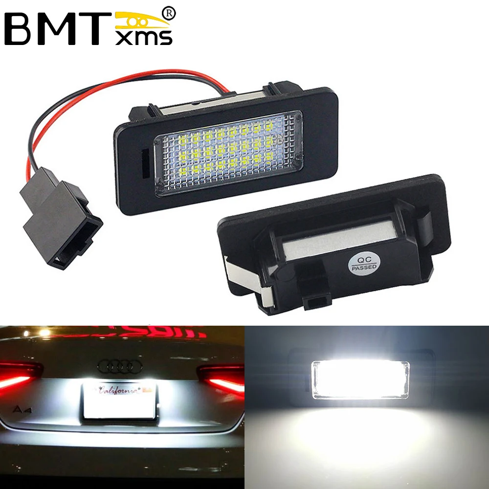 BMTxms 2 шт. Canbus Автомобильный светодиодный номерной знак свет для Audi A4 S4 B8 A5 S5 8T 8TA 8T3 A7 Q5 TT для Volkswagen VW Passat без ошибок
BMTxms 2 шт. Canbus Автомобильный светодиодный номерной знак свет для Audi A4 S4 B8 A5 S5 8T 8TA 8T3 A7 Q5 TT для Volkswagen VW Passat без ошибок