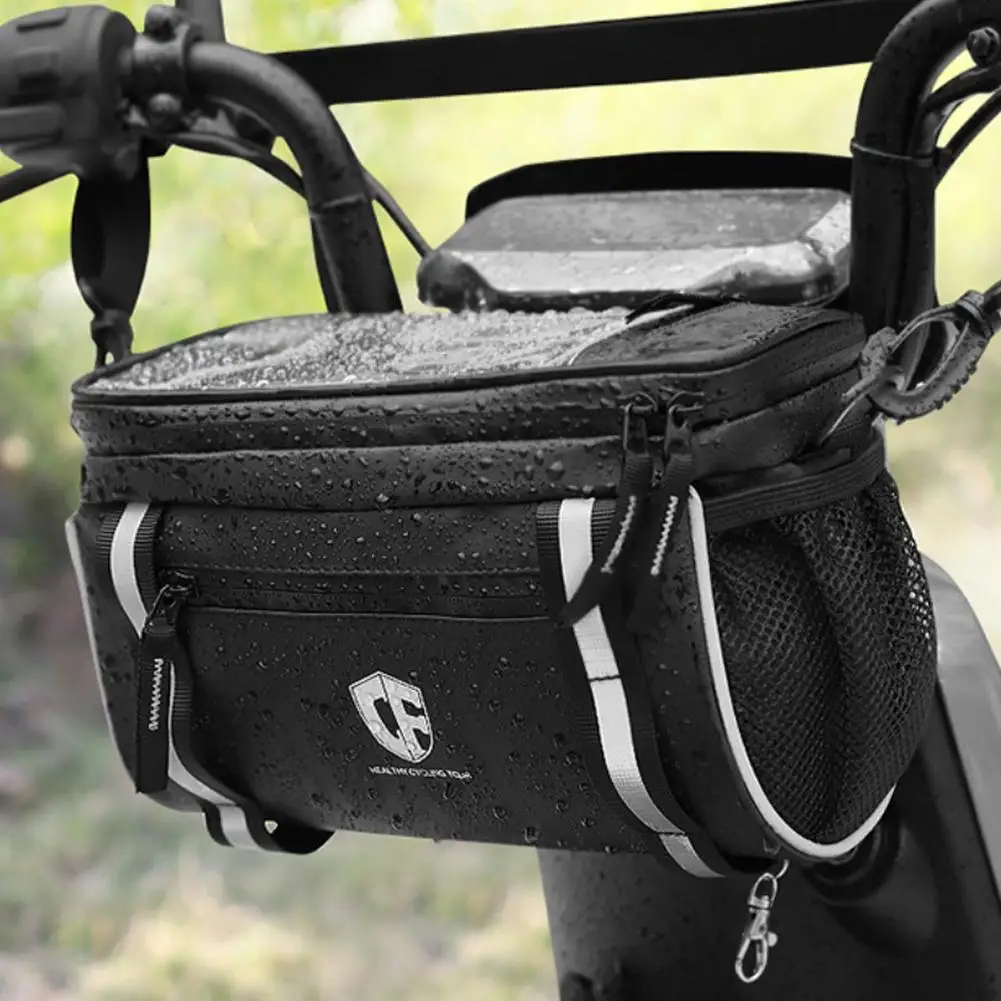 Motorcycle Handlebar Bag Bicycle Bags Frame Pannier Bag Large Capacity Waterproof Multifunction Portable Shoulder Bag
Motorcycle Handlebar Bag Bicycle Bags Frame Pannier Bag Large Capacity Waterproof Multifunction Portable Shoulder Bag