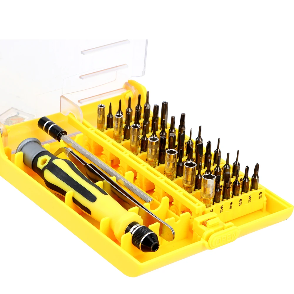 DIYWORK Screwdriver Set Magnetic Tip for IPhone Xiaomi Hard Drives Pen Style Mobile Phone Repair Tool Set 45 in 1 Hand Tools
DIYWORK Screwdriver Set Magnetic Tip for IPhone Xiaomi Hard Drives Pen Style Mobile Phone Repair Tool Set 45 in 1 Hand Tools