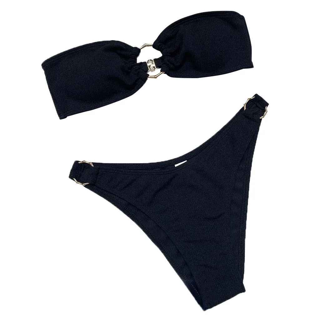 Women's Bikini Solid Set Swimsuit Two Piece Filled Bra Swimwear Beachwear Beach sandy beach high quality Bikini Swimsuit
Women's Bikini Solid Set Swimsuit Two Piece Filled Bra Swimwear Beachwear Beach sandy beach high quality Bikini Swimsuit