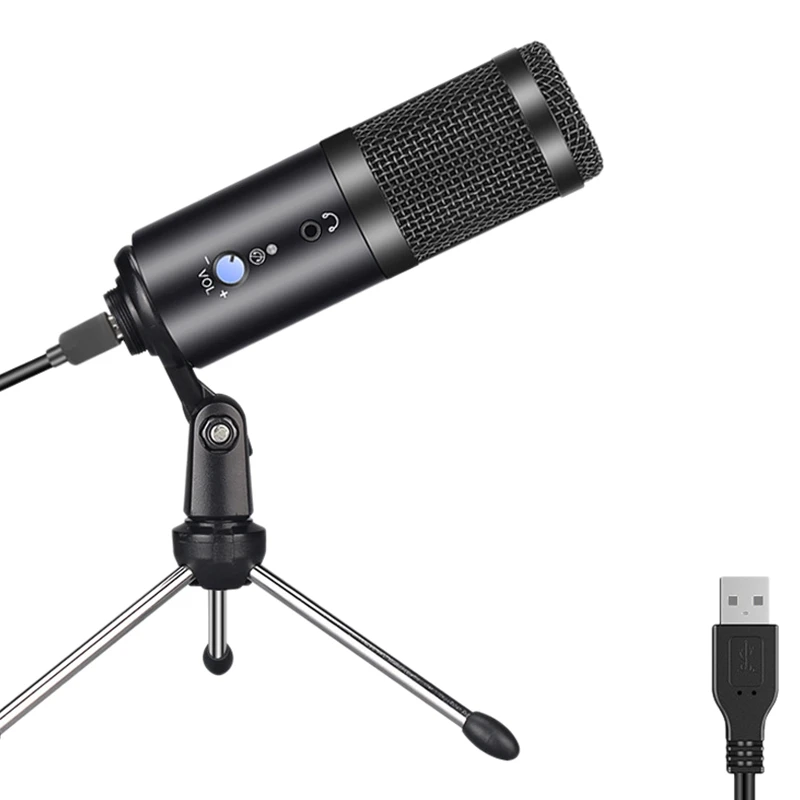 USB-микрофон, профессиональный студийный шумоподавляющий микрофон для ПК, ноутбука, Mac, Windows
USB-микрофон, профессиональный студийный шумоподавляющий микрофон для ПК, ноутбука, Mac, Windows