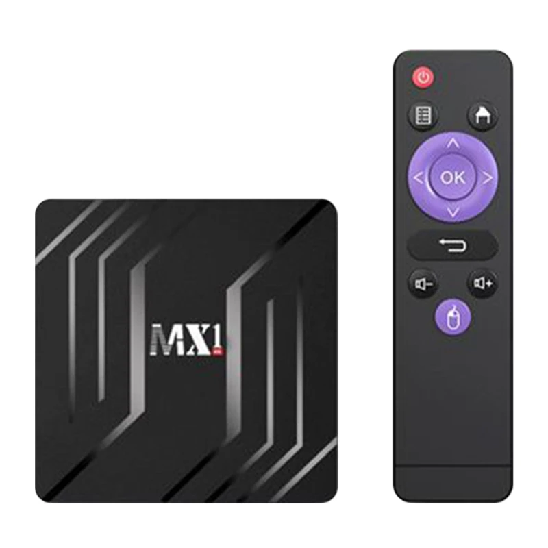ТВ-приставка MX1 2 4G + 5GWiFi 4K HD RK3228A 16G сетевой плеер Android 9 0 сетевая телеприставка