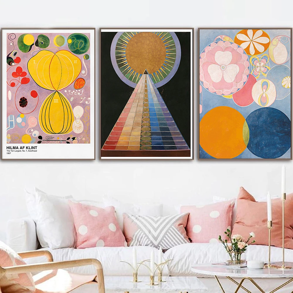 Hilma Af Klint Art Print Inspirational Poster Scandinavian Modern Canvas Pink Abstract Wall Picture Nordic Home Decor Frameless
Hilma Af Klint Art Print Inspirational Poster Scandinavian Modern Canvas Pink Abstract Wall Picture Nordic Home Decor Frameless