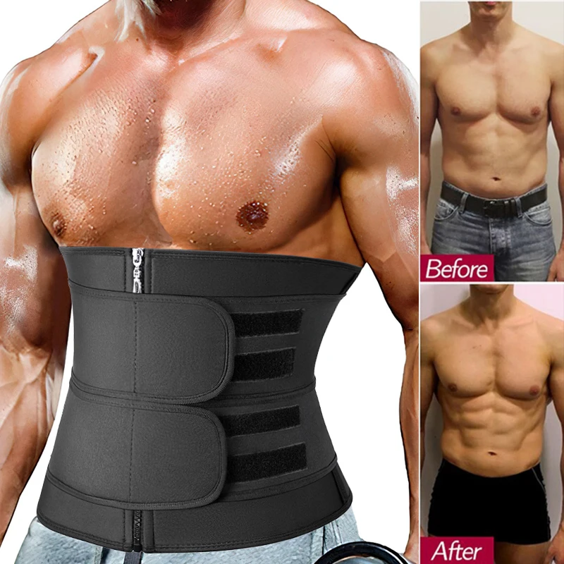 Mens Workout Waist Trainer Neoprene Body Shaper Corset Sauna Sweat Trimmer Cincher Slimming Belly with Belts Tummy Control
Mens Workout Waist Trainer Neoprene Body Shaper Corset Sauna Sweat Trimmer Cincher Slimming Belly with Belts Tummy Control
