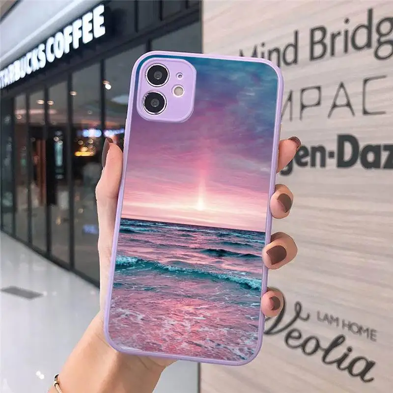 Phone Case For iPhone 12 11 Mini Pro XR XS Max 7 8 Plus X Beach Summer Sea Matte transparent Purple Cover
Phone Case For iPhone 12 11 Mini Pro XR XS Max 7 8 Plus X Beach Summer Sea Matte transparent Purple Cover