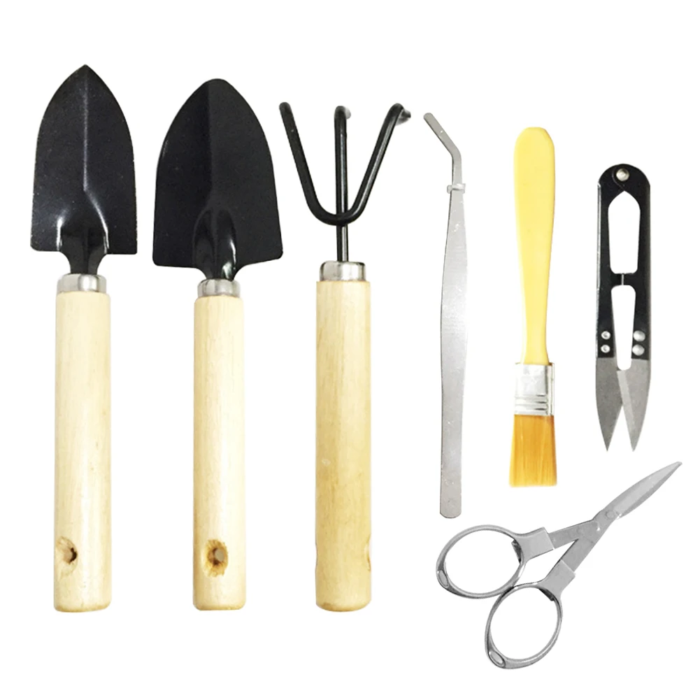 7pcs Transplanting Outdoor Shovel Rake Garden Planting Succulent Plant Pot Tools Set DIY Pruning Weeding Bonsai Plastic Mini
7pcs Transplanting Outdoor Shovel Rake Garden Planting Succulent Plant Pot Tools Set DIY Pruning Weeding Bonsai Plastic Mini