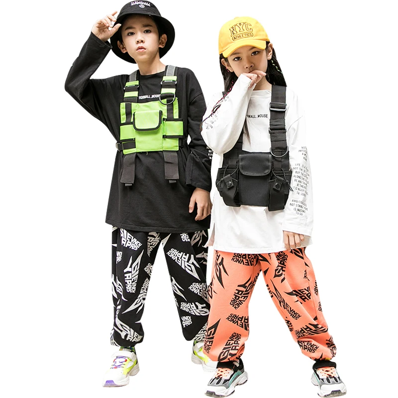 Children Hip Hop Street Dance Clothing Boys Loose Tops Pants Long Sleeve Hiphop Costume Girls Jazz Performance Stage Wear BL5052
Children Hip Hop Street Dance Clothing Boys Loose Tops Pants Long Sleeve Hiphop Costume Girls Jazz Performance Stage Wear BL5052