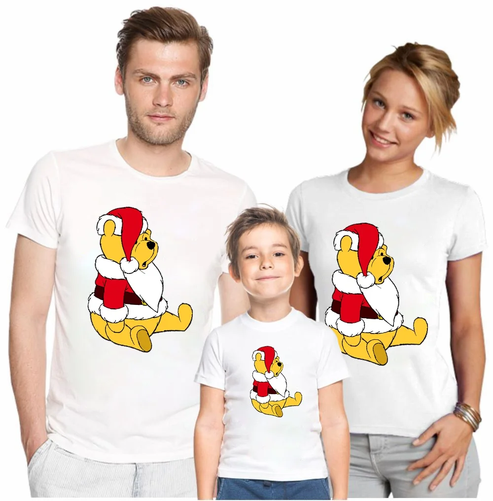 Disney Women Man Kids T-shirt Winnie the Pooh Christmas Print Family Matching T Shirt Mommy Daddy Baby Short Sleeve Tees Clothes
Disney Women Man Kids T-shirt Winnie the Pooh Christmas Print Family Matching T Shirt Mommy Daddy Baby Short Sleeve Tees Clothes