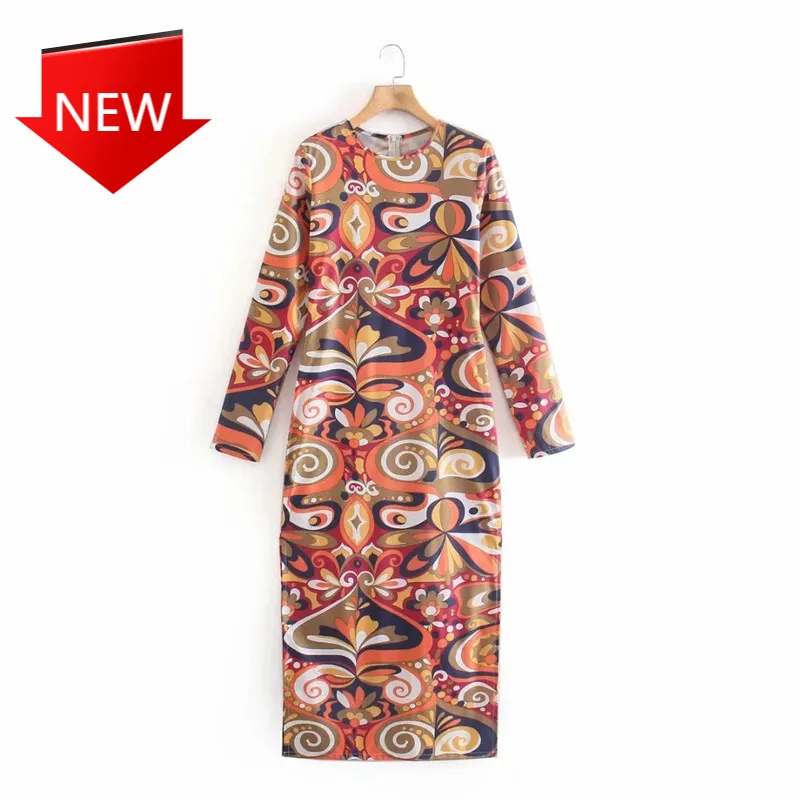 Женское винтажное платье миди с длинным рукавом, Элегантное Длинное Платье С Боковым Разрезом и принтом, лето 2021
Женское винтажное платье миди с длинным рукавом, Элегантное Длинное Платье С Боковым Разрезом и принтом, лето 2021