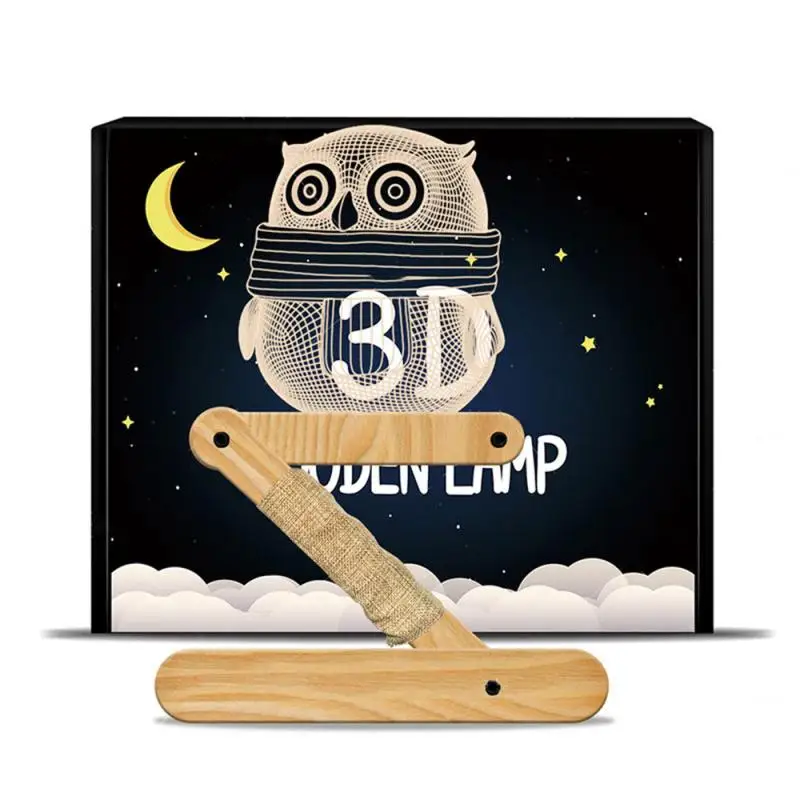 Creative Night Light Solid Wood Folding Night Lamp Owl Wood Lamp Stack New 3D Acrylic Lamp For Bedroom Aisle Stair Lighting
Creative Night Light Solid Wood Folding Night Lamp Owl Wood Lamp Stack New 3D Acrylic Lamp For Bedroom Aisle Stair Lighting