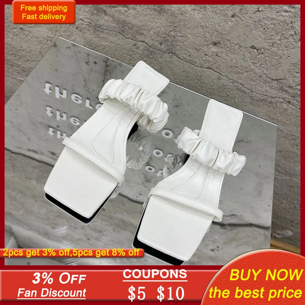 Western Style Slippers Spring Summer New Fashion Temperament Oversize African Square Head Stiletto Open Toes One Word Sandals
Western Style Slippers Spring Summer New Fashion Temperament Oversize African Square Head Stiletto Open Toes One Word Sandals