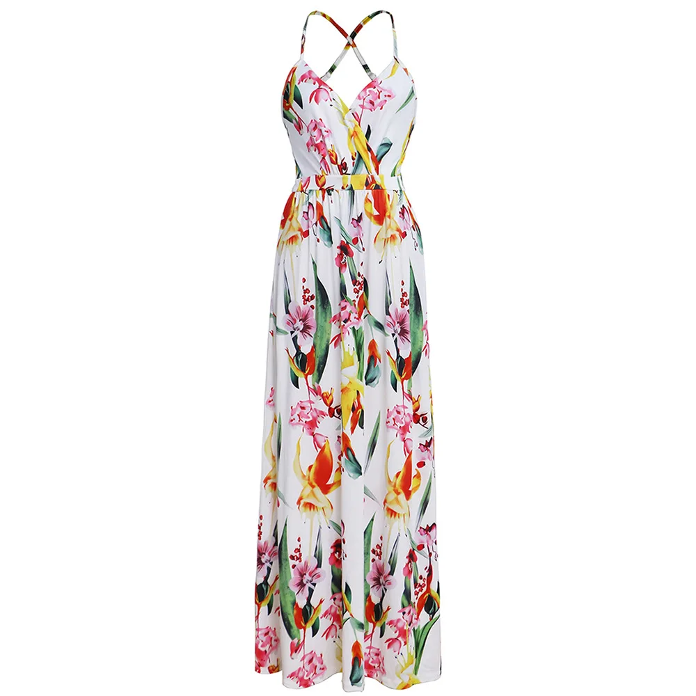 2021 Summer Girl Knee-length Fashion V-neck Suspender Print Long Skirt Beach Dress
2021 Summer Girl Knee-length Fashion V-neck Suspender Print Long Skirt Beach Dress