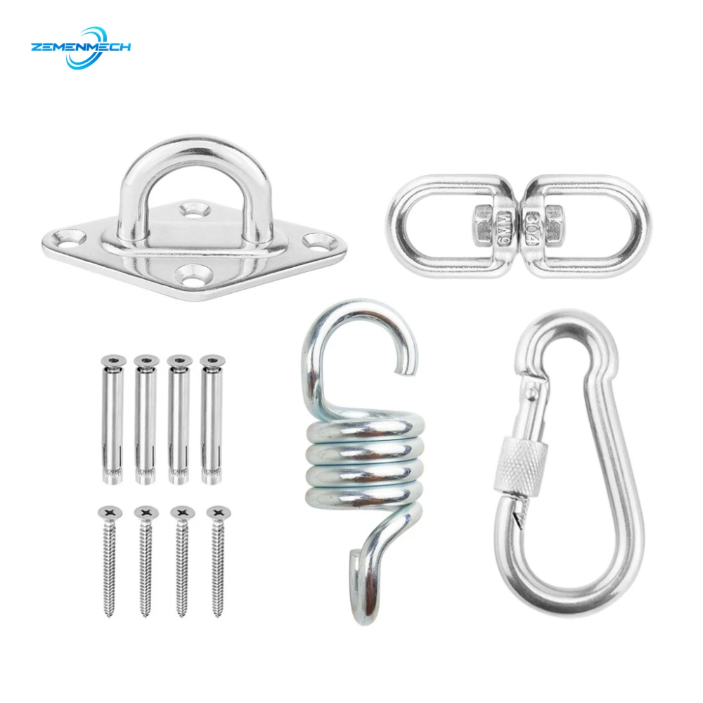 Hammock Chair Ultimate Hanging Accessories Kit 500 LB Capacity Hammock Spring Swivel Hook and Ceiling Hammock Mount Hardware
Hammock Chair Ultimate Hanging Accessories Kit 500 LB Capacity Hammock Spring Swivel Hook and Ceiling Hammock Mount Hardware