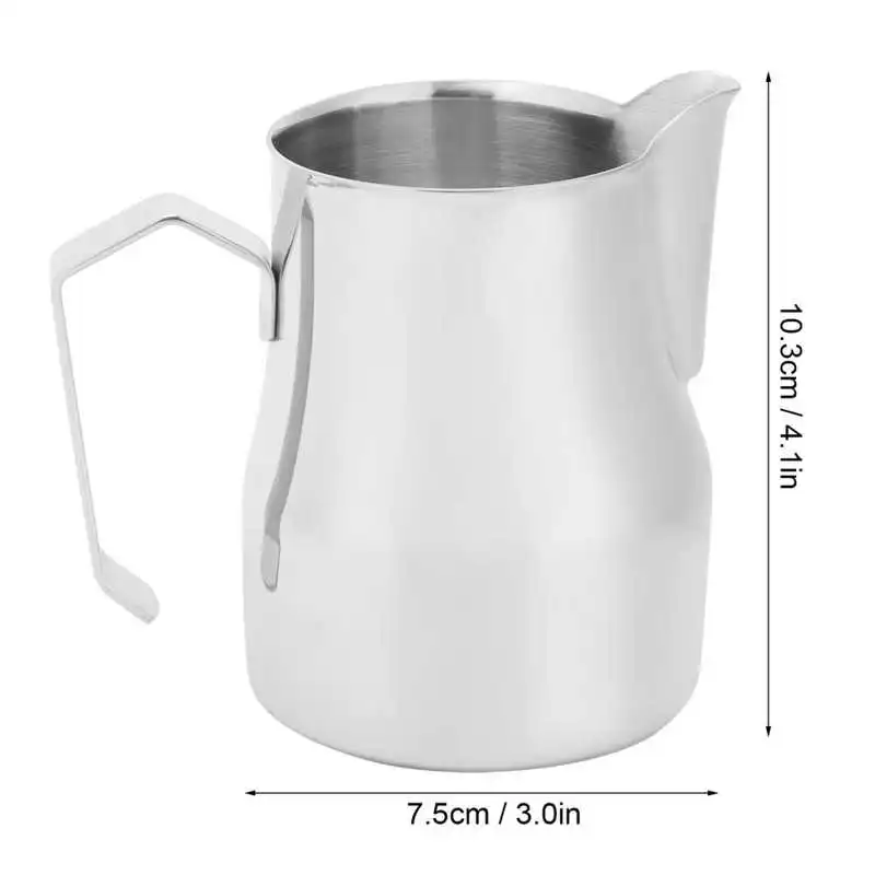 Stainless Steel Pointed Mouth Coffee Milk Frothing Cup Coffee Jug Pitcher for Latte Art Coffee Art Making
Stainless Steel Pointed Mouth Coffee Milk Frothing Cup Coffee Jug Pitcher for Latte Art Coffee Art Making