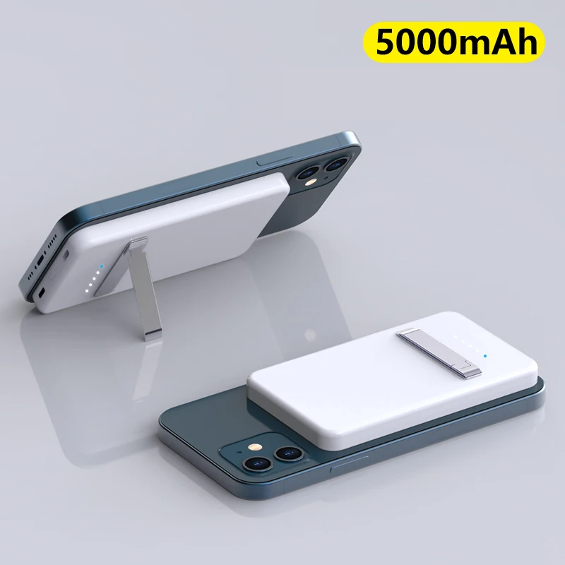 15W Portable Magnetic Wireless With stand Mini power bank Mobile Phone Fast Charger For Iphone 13 12 Pro Max External Battery
15W Portable Magnetic Wireless With stand Mini power bank Mobile Phone Fast Charger For Iphone 13 12 Pro Max External Battery
