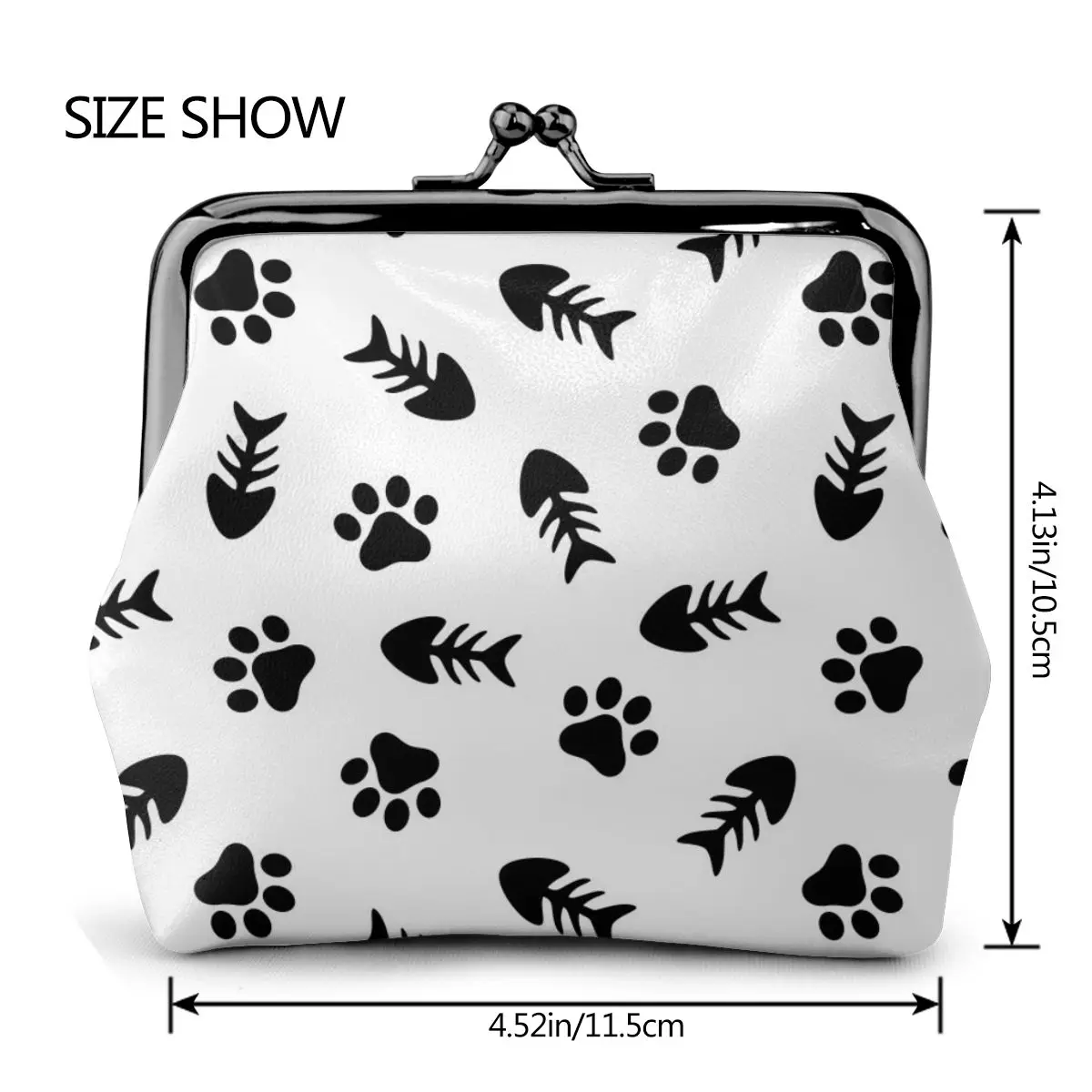 OLN Coin Purse Women Lady Small Wallet Fishbone And Cat Paw Hasp Purse Card Holder Purses
OLN Coin Purse Women Lady Small Wallet Fishbone And Cat Paw Hasp Purse Card Holder Purses